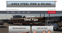 Desktop Screenshot of apexpipe.com